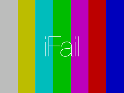 iFail apple color bars fail keynote video