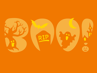 Boo Pumpkin Stencil