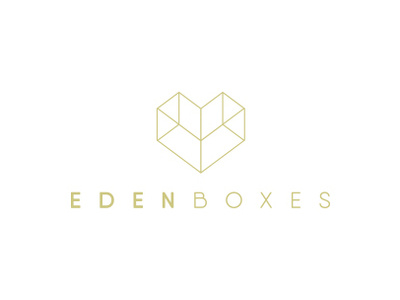 Eden Boxes Logo brand branding design graphic icon illustration logo typography