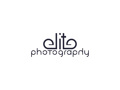 Elite Photography Logo brand identity branding icon identity logo logo design mark typography typography logo