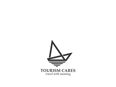 Tourism Cares brand identity branding logo logo design minimalistic