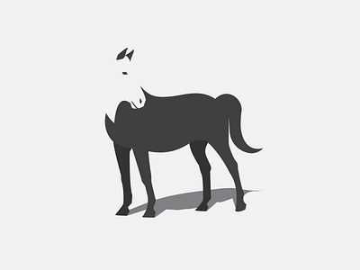 Horse brand identity branding illusion logo logo design minimalistic