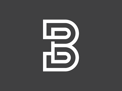 B brand identity branding contemporary illusion logo logo design minimalist minimalistic smart typography typography logo
