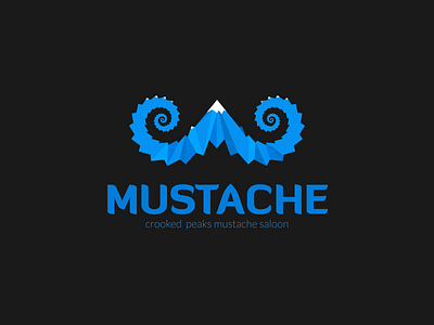Crooked Mustache brand identity branding contemporary illustration logo logo design saloon smart