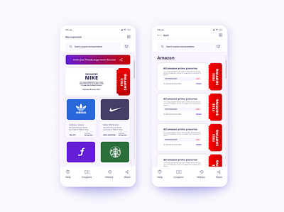 Coupon Website Mobile UI Deisgn coupon coupon website ui uiux user experience user experience design user interface user interface design ux