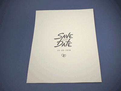 Save The Date boat paper papercraft stopmotion