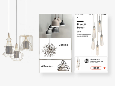 Lamps and lanterns ui ux 界面 设计