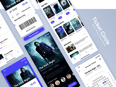 Ticket Circle App ui ux 交互 图标 应用 界面 设计