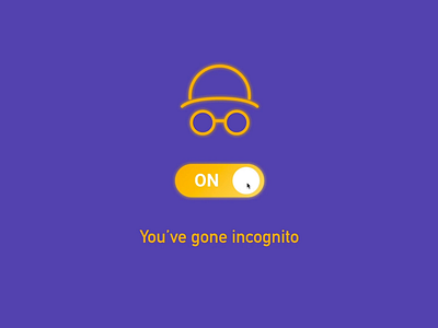 015 On Off switch daily 100 challenge dailyui incognito switch ui