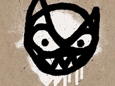 GLACIER CAT DRIP ICON branding graffiti screen print
