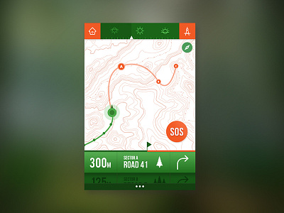 Daily UI #29 Tracking map interface app daily design interface ios map mobile tracking ui user ux