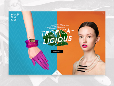 Mandala landing page concept design fashion graphic interface landing page ui visual design website