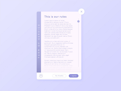 Daily UI #089 - Terms of service