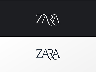 Zara Logo Redesign approach branding clothes creative logo design logotype mark style typography wear