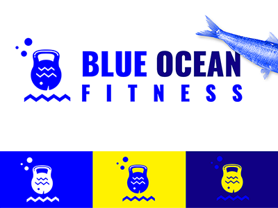 Logo concept for Blue Ocean gym