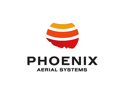 Phoenix Aerial Systems///3 branding lockup logo mark outdoor