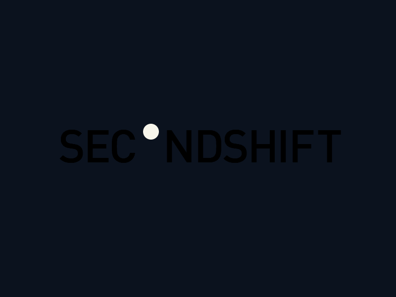 SecondShift Logo gif logo type wordmark