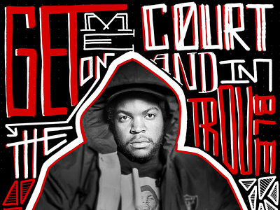 Hip Hop Legends: Cube hand lettering hip hop la new york rap raw street type