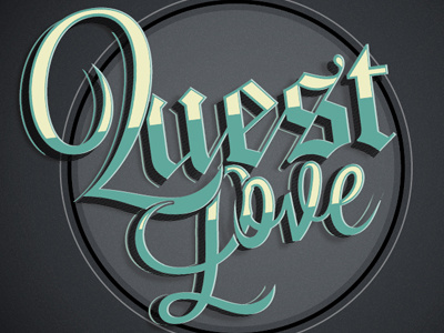 Questlove script type typography