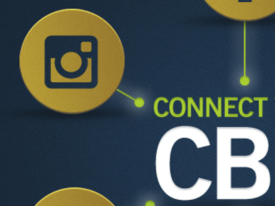 Connect CBU icons pattern social media texture