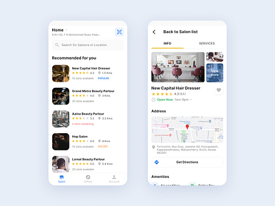 Salon App Design