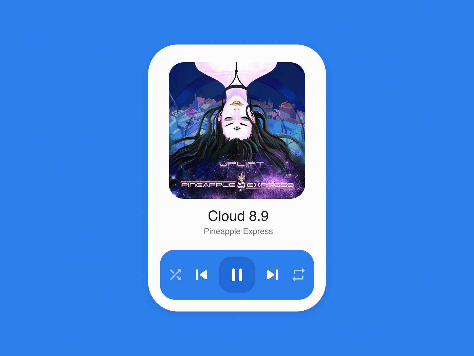 Music Player Series- Day 02 animation clean dailyui design gif minimal music music app music player music player ui musician pause play simple song sound ui ux