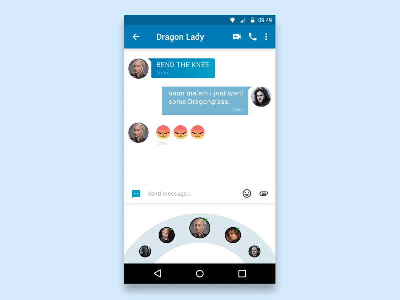 What if GOT Characters had a Social Chatting App !