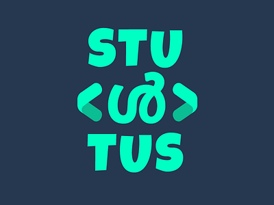 Stultus Logo branding coder computing fun glyphs hrishi logo malayalam stultus