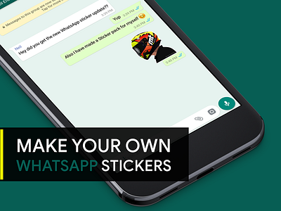 WhatsApp Custom Sticker by Arun Sajeev on Dribbble