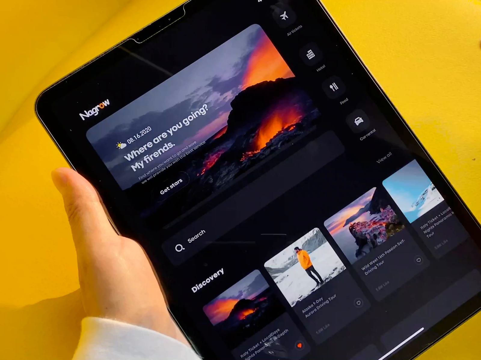 Travel App For Ipad by Dimest on Dribbble