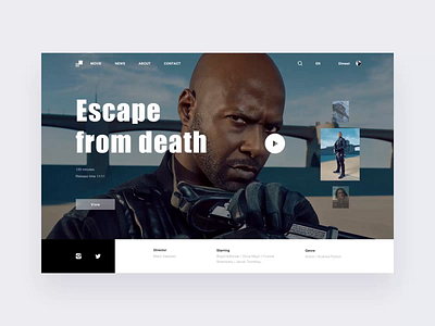 Movie dimest motion movie ui ux web