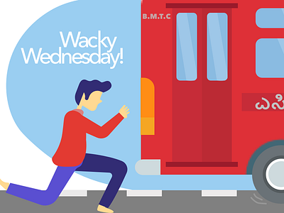 Wiggy Wednesday | "Stop!! Stop!! Stooooopp!" I yelled bangalore bmtc breakfast bus deadline late missed morning office running wacky wednesday