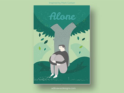 Alone and Self-Obsessed alone design forest happy illustration lonely sad sketchapp