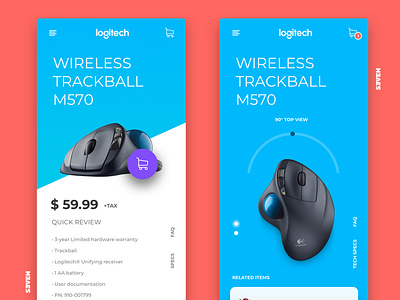 UI Design for Logitec app branding design minimal ui ux web website