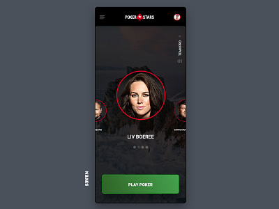 UI Poker Stars Design app branding design flat icon ui ux web website