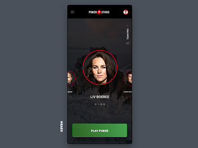 UI Poker Stars Design