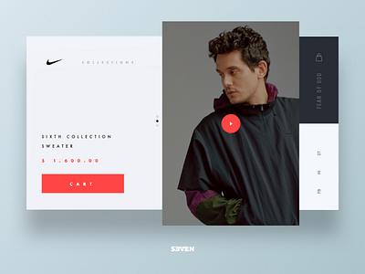Fear of God Nike Collection UI design store user interfase