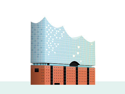 Elbphilharmonie Hamburg - illustration architecture building design elbphilharmonie hamburg herzogdemeuron illustration