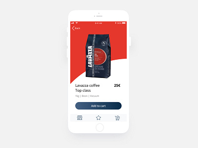 App for a coffee shop app clean coffe ecommerce food minimal mobile ui ux ﬂat