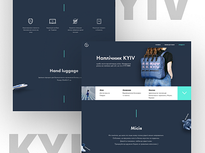 Landing page for a backpack backpack landing page ui web deisgn website