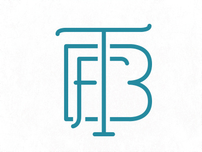 TFB Monogram lettering logo monogram