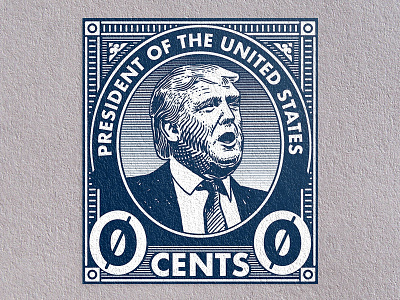 Trump Stamp postage protest stamp trump