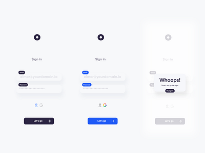 Login WIP design google graphic design log in minimal mobile notification ui ux