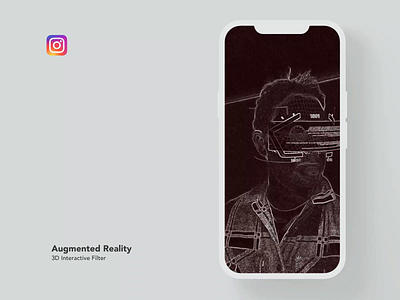 1501 3D Interactive AR Filter 3d animation ar augmented reality cinema4d filter graphic design instagram interactive social media ui ux