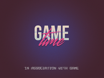 Game Time brand identity branding broadcast game icon logo design mark product sign tv typography video