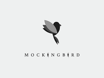 Mocking Bird Logo animal bird golden ratio logo logo design logo mark logo type mockingbird