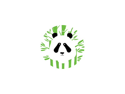 Panda Bamboo - Daily Logo Challenge Day 3 bamboo challenge daily dailylogochallenge logo logo design panda