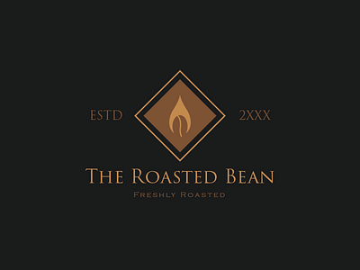 The Roasted Bean - Daily Logo Challenge challenge coffee daily dailylogochallenge design logo the roasted bean
