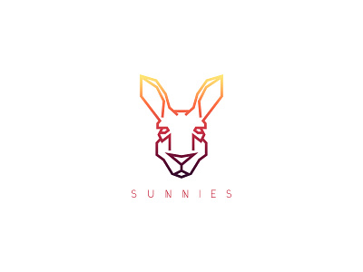 Sunnies Logo challenge custom typography kangaroo daily dailylogochallenge logo logo design sunnies