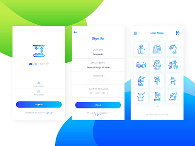 Icon Store Application UI